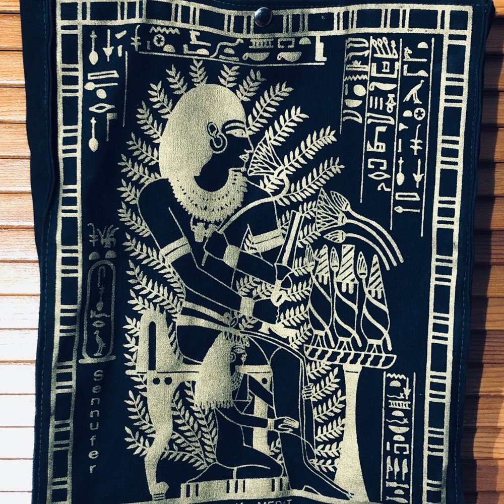 Egyptian Black & Gold Tote Sennnufer